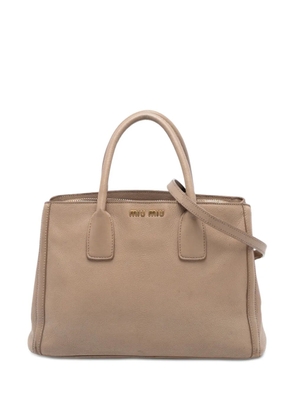 Miu Miu Pre-Owned 2010-2025 Leather satchel - Brown