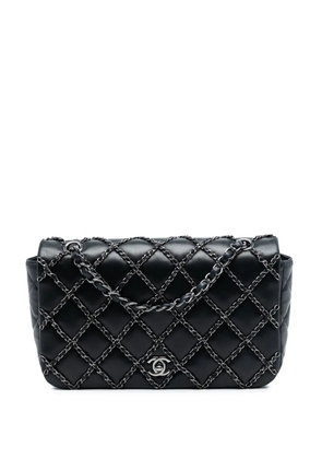 CHANEL Pre-Owned 2014 CC Quilted Lambskin Chain Embellished Flap shoulder bag - Black