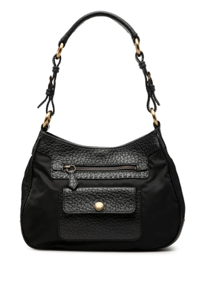 Prada Pre-Owned 2013-2026 Vitello Daino Trimmed Tessuto shoulder bag - Black