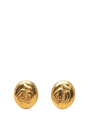 CHANEL Pre-Owned 1970-1980 Gold Plated Mademoiselle Clip On Earrings costume earrings
