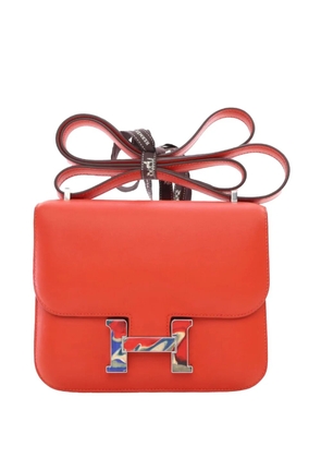 Hermès Pre-Owned 2021 Mini Swift Marble Constance 18 crossbody bag - Orange
