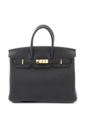 Hermès Pre-Owned 2022 Birkin 25 textured leather tote bag - Black
