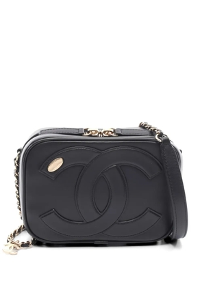 CHANEL Pre-Owned 2019 coco mark chain-strap leather cross body bag - Black
