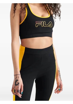 Fila Rebeca contrast-trim crop top - Black