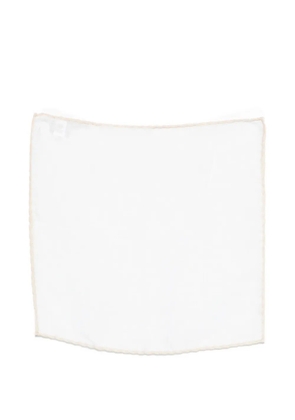 Eleventy square-shape handkerchief - White