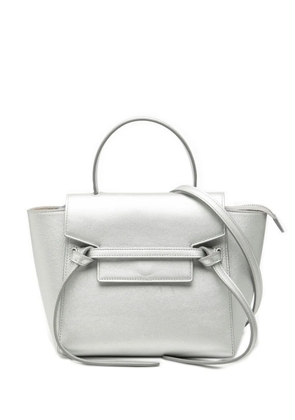 Celine Pre-Owned 2018 Nano Laminated Calfskin Belt Bag satchel - Silver
