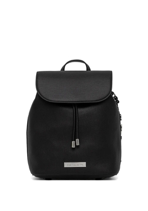 Karl Lagerfeld drawstring embossed-logo backpack - Black