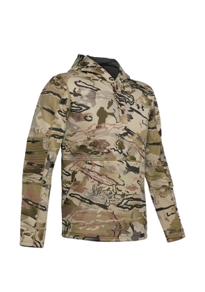 Under Armour camouflage ribbed hoodie - Green