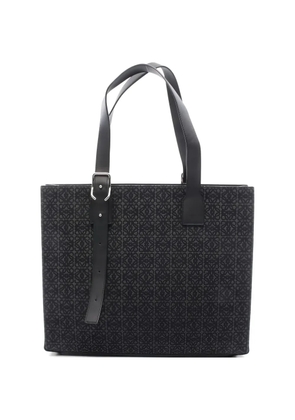 Loewe Pre-Owned 2010s Anagram buckle shoulder tote bag - Grey