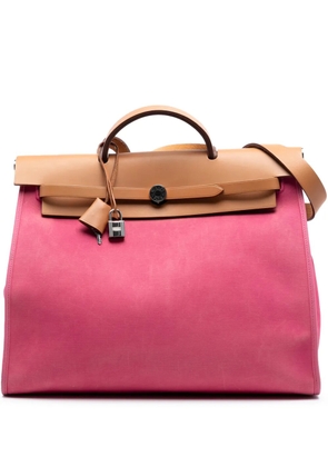 Hermès Pre-Owned 2013 Toile Herbag Zip 39 satchel - Brown