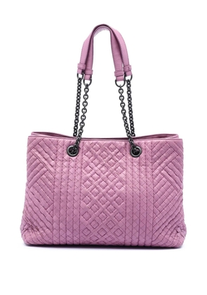 Bottega Veneta Pre-Owned 2012-2025 Medium Nappa Intrecciato Boutis Double Chain tote bag - Pink