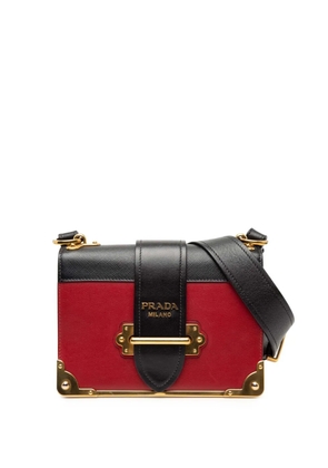 Prada Pre-Owned 2013-2025 Saffiano Trimmed City Calf Cahier crossbody bag - Black