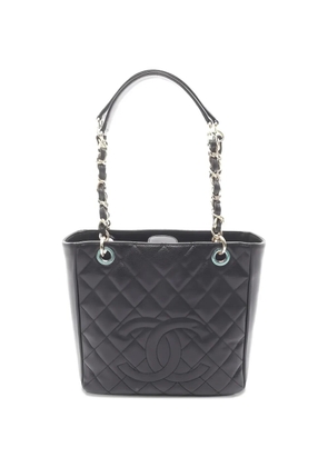 CHANEL Pre-Owned 2013-2014 matelasse PST quilted chain shoulder bag - Black