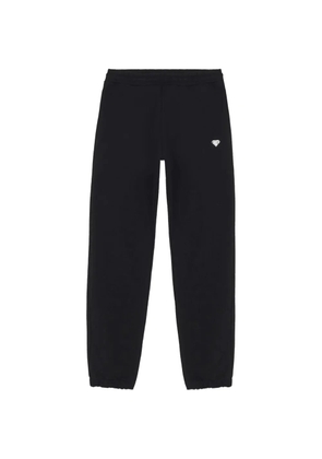 IUTER Logo cotton track pants - Black