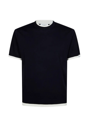 Paolo Pecora contrasting-trim T-shirt - Blue