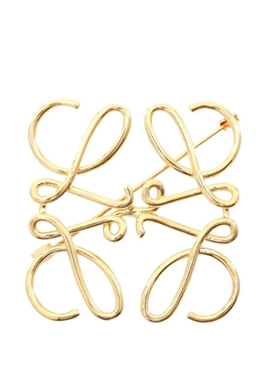 Loewe Pre-Owned 2010s Anagram brooch - Gold
