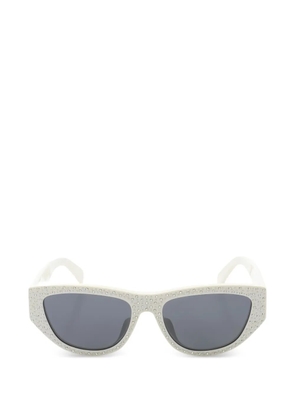 Celine Pre-Owned 2020s embellished sunglasses - White