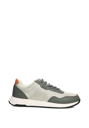 BOSS lace-up panelled sneakers - Neutrals