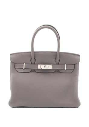 Hermès Pre-Owned 2020 30 Birkin leather tote bag - Grey