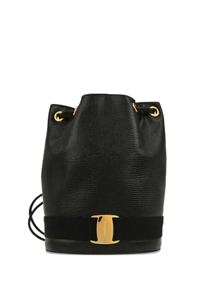 Ferragamo Pre-Owned 1990-2000s textured leather backpack - Black