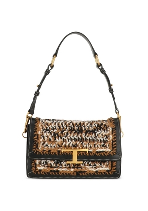 Tod's logo-plaque shoulder bag - Brown