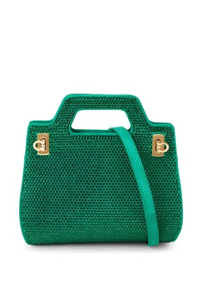 Ferragamo crystal-embellished mini bag - Green