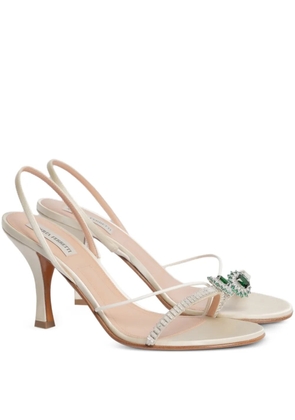 Alberta Ferretti embellished-strap sandals - White