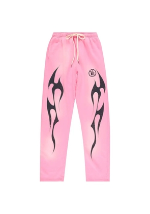 HELLSTAR flame-print track pants - Pink