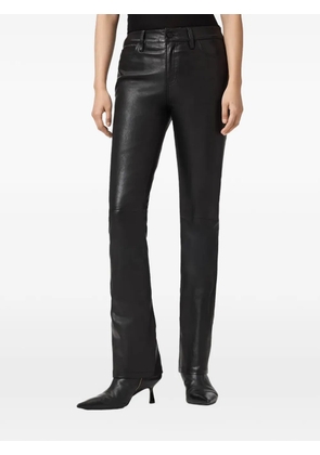 AllSaints Haldan bootcut leather trousers - Black
