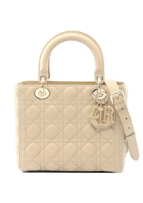 Christian Dior Pre-Owned 2010s small Lady Dior My ABCDior leather tote bag - Neutrals