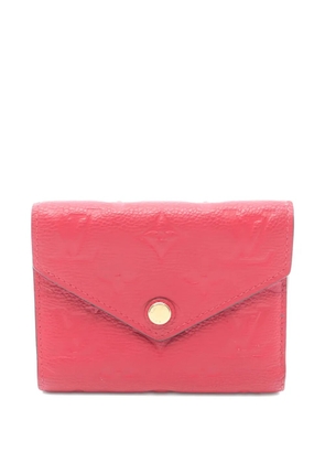 Louis Vuitton Pre-Owned 2019 Victorine Monogram Empreinte Scarlet leather wallet - Red