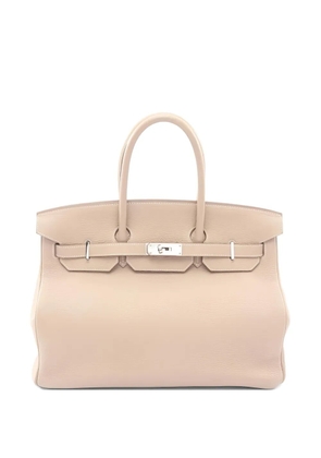 Hermès Pre-Owned 2012 Birkin 35 Argile leather handbag - Neutrals