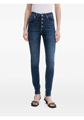Karl Lagerfeld Jeans button-embellished jeans - Blue
