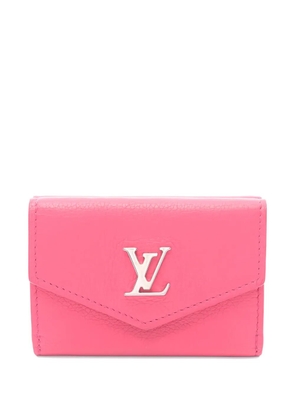 Louis Vuitton Pre-Owned 2020 mini Portefeuil lock trifold leather wallet - Pink