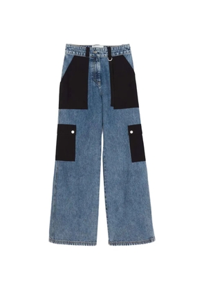 3.1 Phillip Lim colourblock pocket jeans - Blue