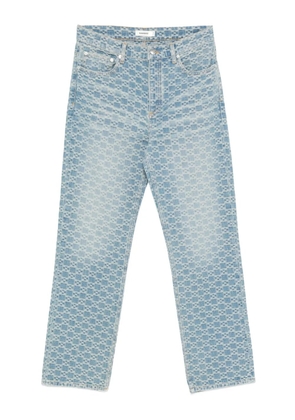 SANDRO square-pattern jeans - Blue