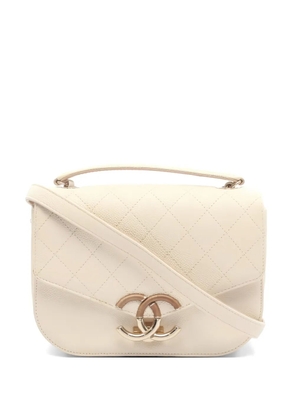 CHANEL Pre-Owned 2018 Coco Mark quilted top-handle tote bag - Neutrals