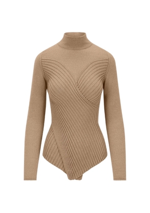 Violante Nessi Roy ribbed turtleneck sweater - Neutrals