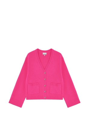 GANNI pockets cardigan - Pink