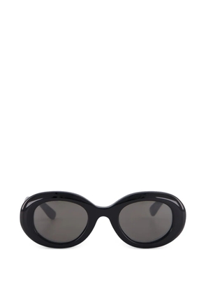 Emmanuelle Khanh Queen oval-frame sunglasses - Black