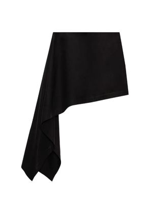 MSGM draped asymmetric mini skirt - Black