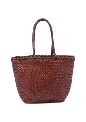 DRAGON DIFFUSION woven-design shoulder bag - Brown