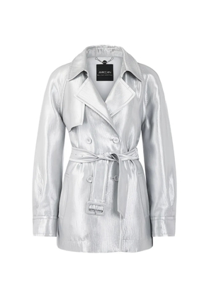 MARCCAIN Serene Hues belt jacket - Silver