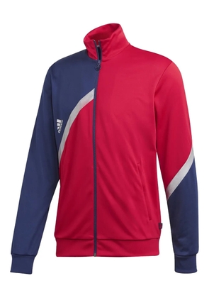 adidas striped zip lightweight jacket - Red