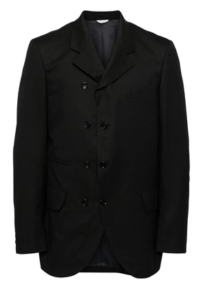 Comme des Garçons Homme Deux mini checkerboard-pattern blazer - Black