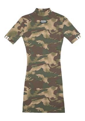 adidas printed mini dress - Green