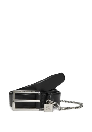 Karl Lagerfeld buckle padlock-detail belt - Black