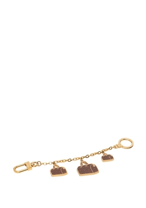 Louis Vuitton Pre-Owned 2014 Gold Plated Monogram Speedy Trio Chain Bag Charm key chain