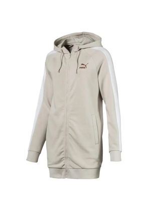 PUMA Kiss Artica T7 zip-up striped-sleeve hoodie - Neutrals
