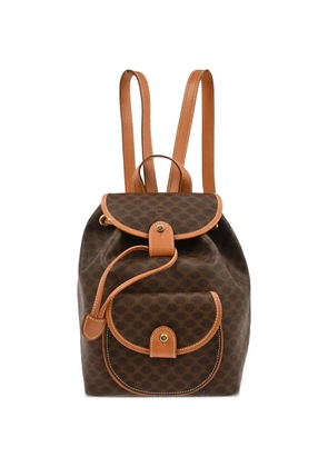 Celine Pre-Owned 1990s Macadam leather backpack - Brown